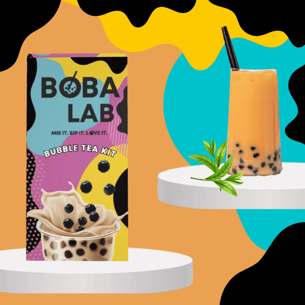 THAI PIENINĖS BURBULINĖS ARBATOS RINKINYS SU DRAKONO VAISIAUS SPROGSTANČIAIS PERLAIS