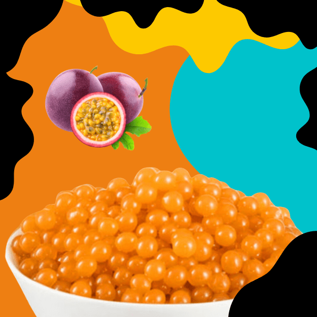 PASIFLORŲ SKONIO SPROGSTANTYS PERLAI