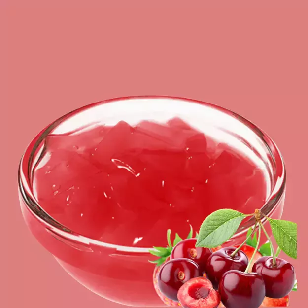 VYŠNIŲ SKONIO BURBULINĖS ARBATOS ŽELĖ 1