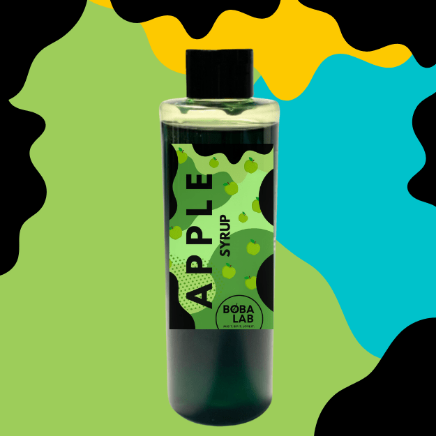 ŽALIŲJŲ OBUOLIŲ SKONIO SIRUPAS BURBULINEI ARBATAI